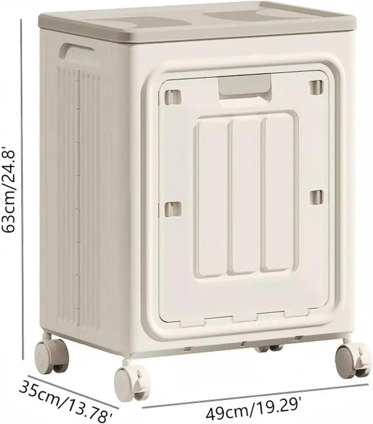 Rolling Laundry Hamper with Lid β Foldable Large Capacity Laundry Basket with Wheels for Bedroom, Bathroom & Laundry Room