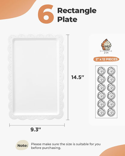 10PCS Dessert Table Display Set with Cupcake Stands & Serving Trays for Parties