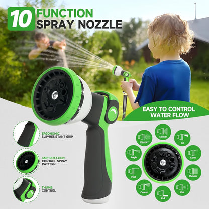 Expandable Garden Hose – Lightweight, Kink-Free Water Hose with Spray Nozzle for Lawn, Garden & Outdoor Use