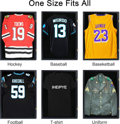 Lockable Jersey Display Frame – UV Protection Shadow Box for Sports Jerseys