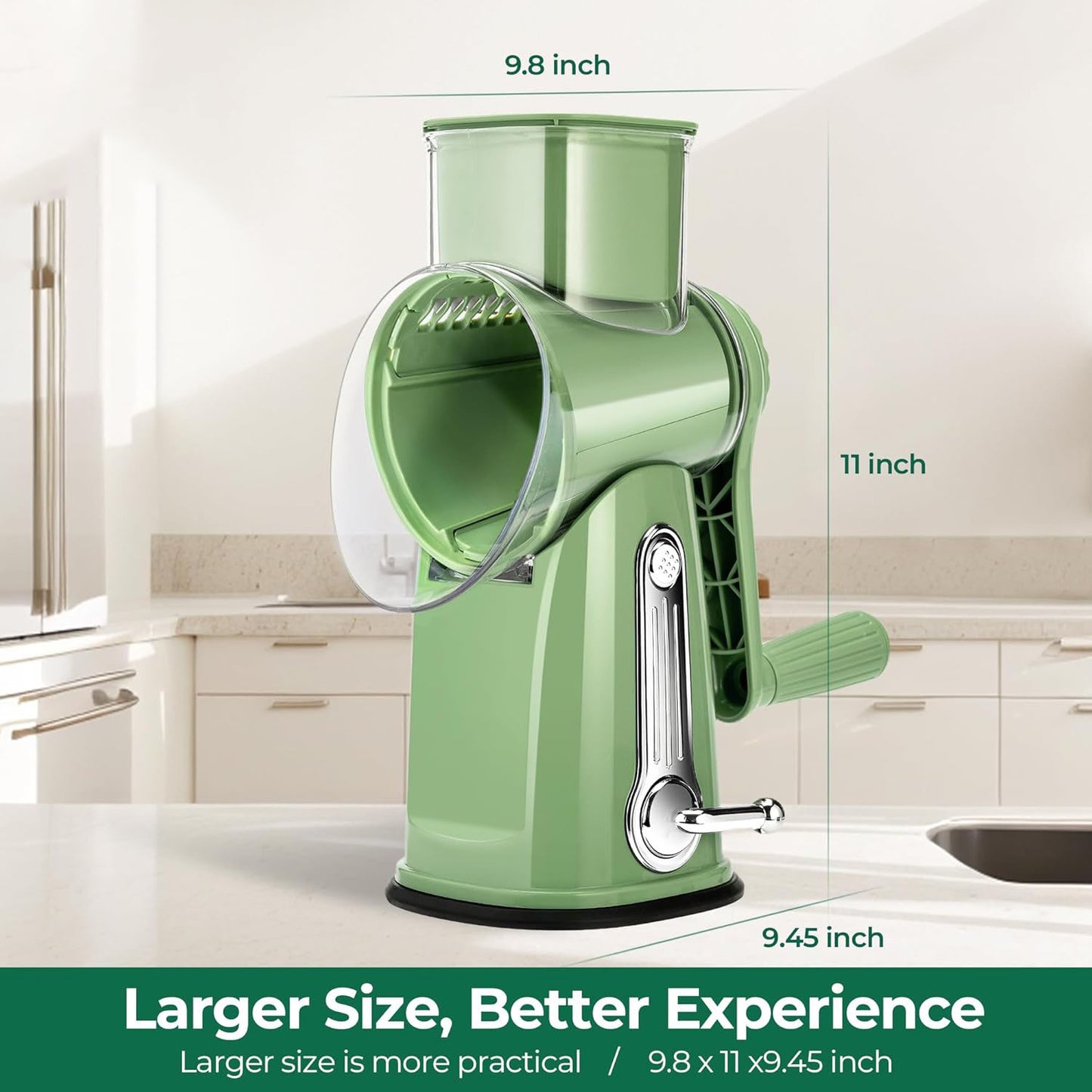 Rotary Cheese Grater & Vegetable Slicer – Shred, Slice & Chop in Seconds