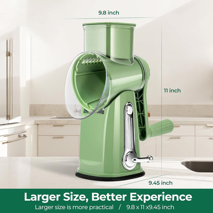 Rotary Cheese Grater & Vegetable Slicer – Shred, Slice & Chop in Seconds