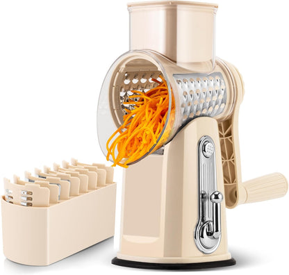 Rotary Cheese Grater & Vegetable Slicer – Shred, Slice & Chop in Seconds
