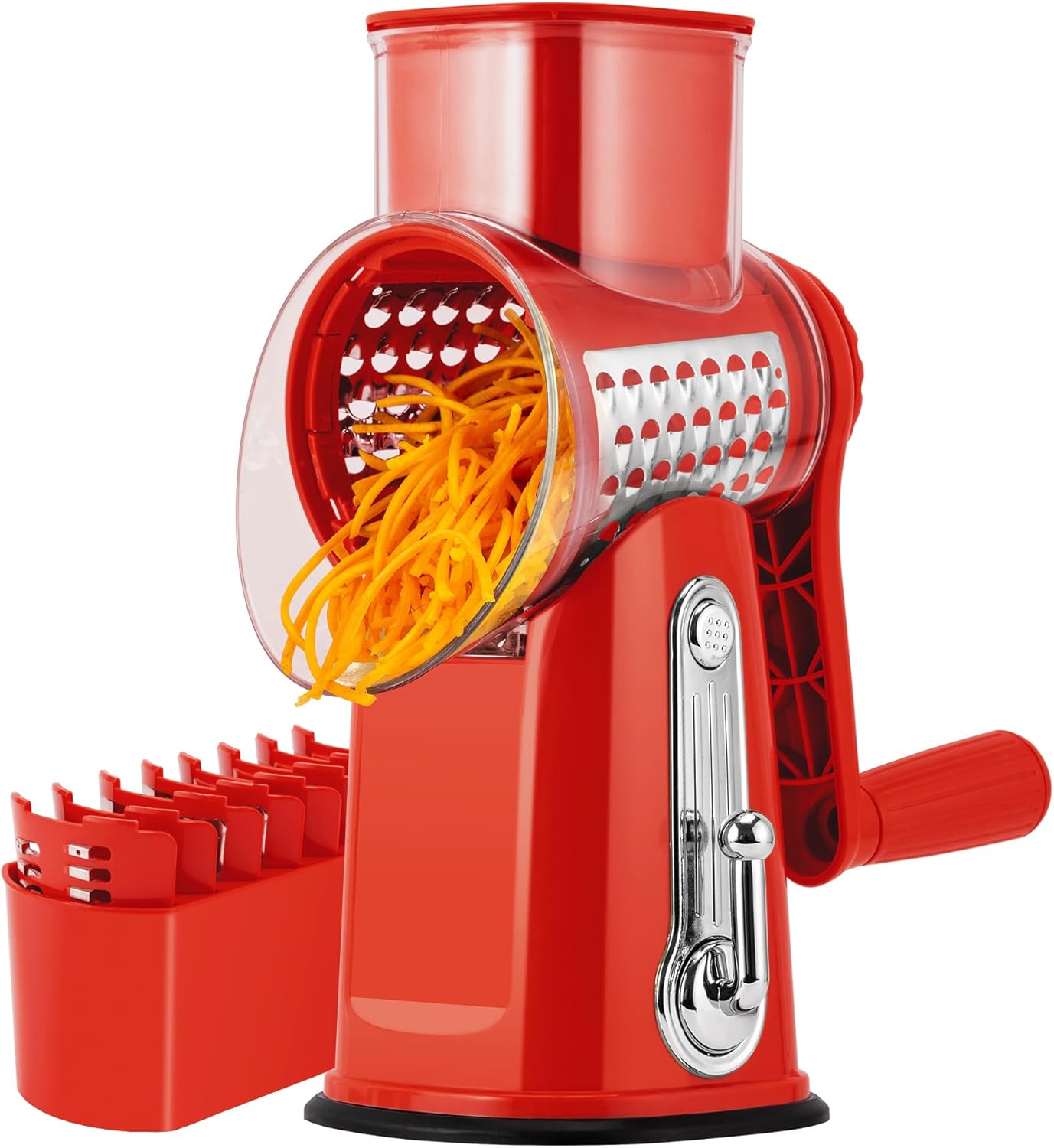 Rotary Cheese Grater & Vegetable Slicer – Shred, Slice & Chop in Seconds