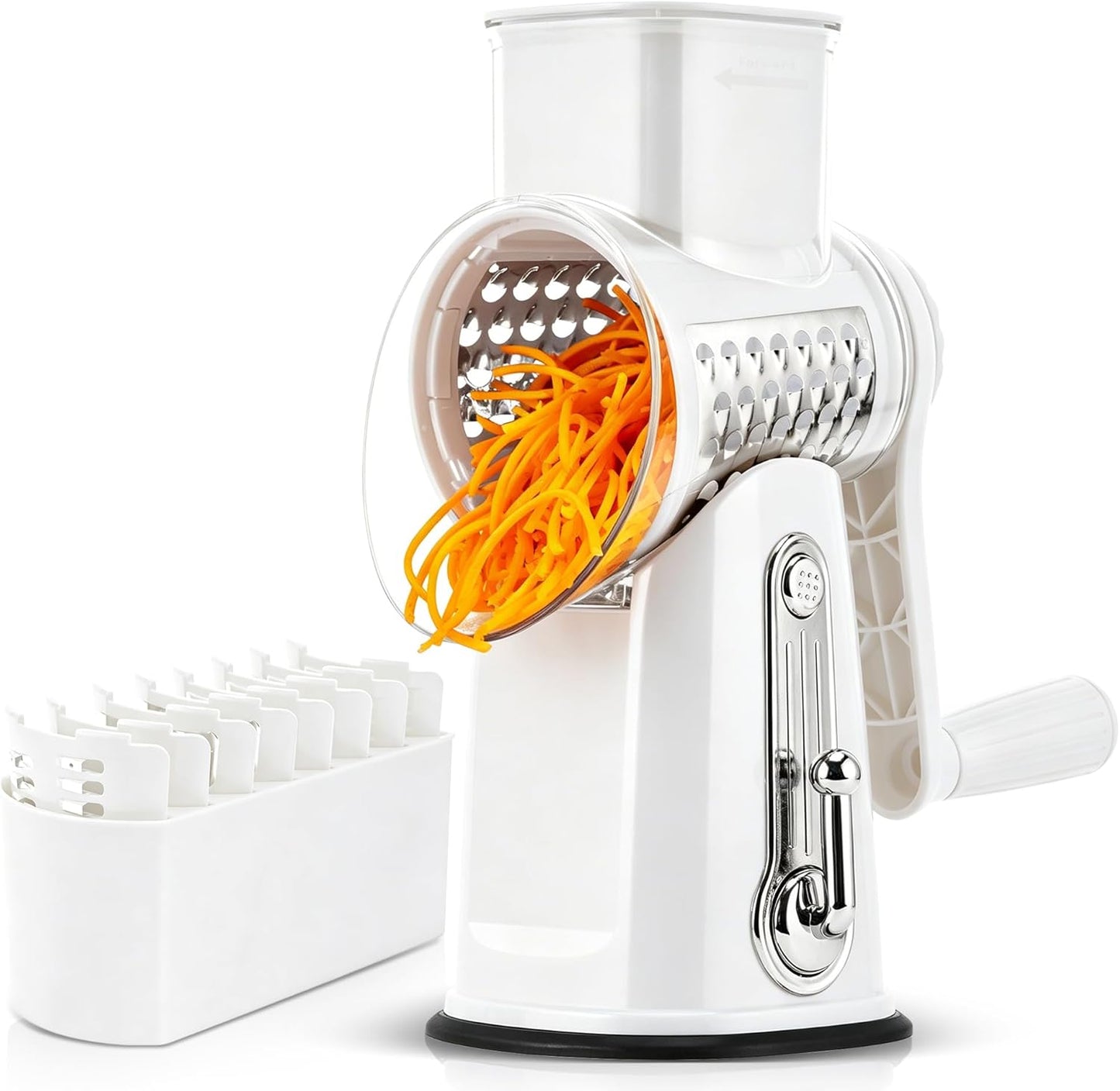 Rotary Cheese Grater & Vegetable Slicer – Shred, Slice & Chop in Seconds